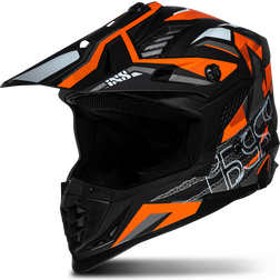 iXS 363 2.0, Motocross helmet, Matt Black Orange Erwachsene, Unisex