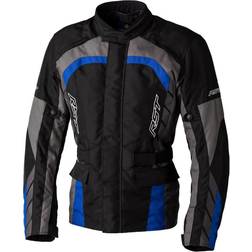 Rst Alpha Motorrad Textiljacke, schwarz-grau-blau, Größe S, schwarz-grau-blau, Größe
