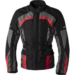 Rst Alpha Motorrad Textiljacke, schwarz-grau-rot, Größe XL, schwarz-grau-rot, Größe