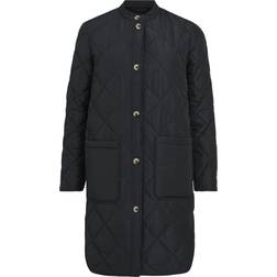 Vila Quilted Button Front Coat