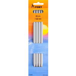Pony Classic 20cm Double Point Knitting Needles 7.50mm Set of 4