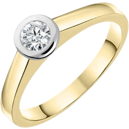 Solitaire Ring - Gold/Diamonds