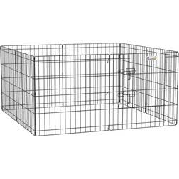 Pawhut Pet Dog Playpen Eight-Panel Metal Fence 24''