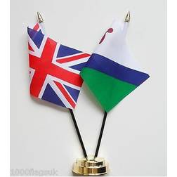 1000 Flags United Kingdom & Lesotho 1987 to 2006 Friendship Table Flag Set