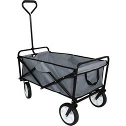 MonsterShop Foldable Garden Cart Grey