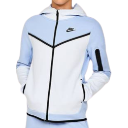 Nike Junior's Tech Fleece Full Zip Hoodie - Cobalt Bliss/Football Grey/Black