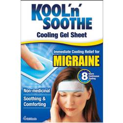 Kool 'n' Soothe Migraine Cooling Gel Sheet 4pcs