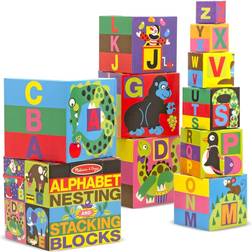 Melissa & Doug English Alphabet Nesting & Stacking Blocks