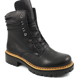 Rieker Lace Boots - Black