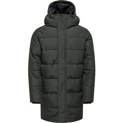 Only & Sons Detachable Hood Jacket - Grey/Peat