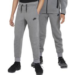 Nike Big Kid's Sportswear Tech Fleece Winterized Trousers - Smoke Grey/Black/Black (FJ6025-084)