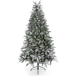 Premier Decorations Flocked Lapland Spruce Green Christmas Tree 152.4cm