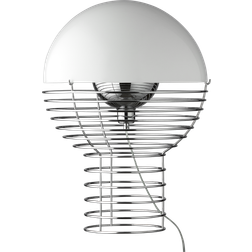 Verpan Wire White Table Lamp 54cm