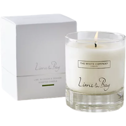 The White Company Lime & Bay Signature White Scented Candle 140g