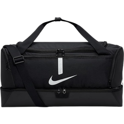 Nike Academy Team Hardcase Football Duffel Bag Medium - Black/Black/White