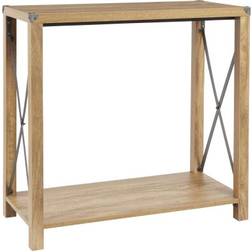 House and Homestyle Industrial Style Brown Console Table 39x80cm