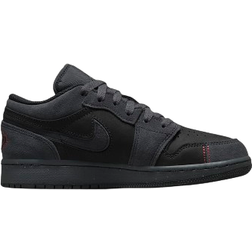 Nike Air Jordan 1 Low SE Craft GS - Dark Smoke Grey/Varsity Red/Black