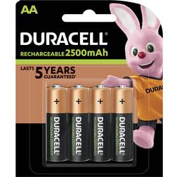 Duracell Rechargeable AA 2500mAh 4-pack