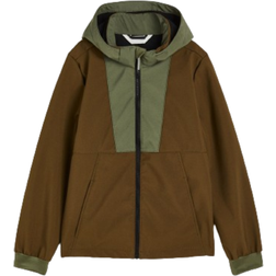 H&M Boy's Water-Resistant Softshell Jacket - Khaki Green/Brown