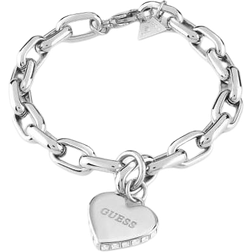 Guess Falling In Love Bracelet - Silver/Transparent