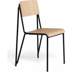 Hay Petit Standard Matt Lacquered Oak / Black Steel Kitchen Chair 83cm