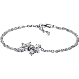 Pandora Sparkling Herbarium Cluster Chain Bracelet - Silver/Transparent