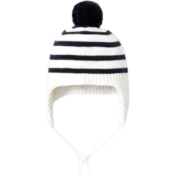 Jacadi Paris Baby's Hat with Stripes - Soft White