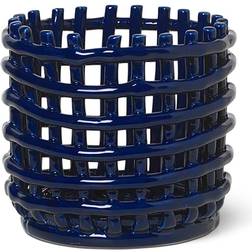 Ferm Living Braided Blue Basket 16cm 16cm