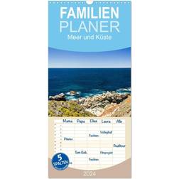 Calvendo Family Planner Sea and Coast with 5 Columns 2024