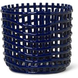 Ferm Living Wicker Blue Basket 23.5cm
