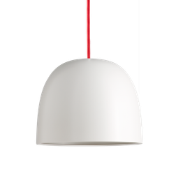 Piet Hein Super White/Red Pendant Lamp 21.5cm