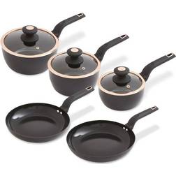Tower Cavaletto Black Cookware Set with lid 5 Parts