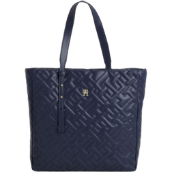 Tommy Hilfiger Monogram Soft Quilted Tote Bag - Space Blue
