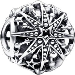 Pandora Celestial Snowflake Charm - Silver