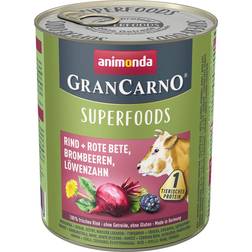 animonda GranCarno Superfoods Beef Beetroot Blackberries Dandelions Adult Dog Food