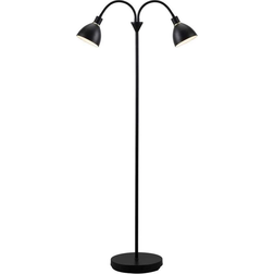 Nordlux Ray Double Black Floor Lamp 135cm