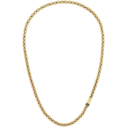 Tommy Hilfiger Intertwined Circles Chain Necklace - Gold/Black