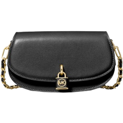 Michael Kors Mila Small Leather Shoulder Bag - Black