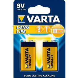 Varta Alkaline 9V Longlife Battery 2-pack