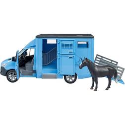 Bruder MB Sprinter Animal Transporter 1 Horse 02674