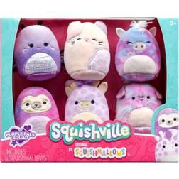 Squishmallows Squishville Purple Pals Squad 6 pack