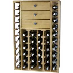 Winerex DINORA - 44 bottles + 3 storage drawers Wine Rack 68x105cm