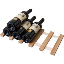 Jaco - Wine stand in oak and leather Wine Rack 20x7cm