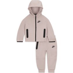 Nike Baby Sportswear Tech Fleece Full-Zip Set Hoodie Set 2pcs - Platinum Violet (66L050-PA1)