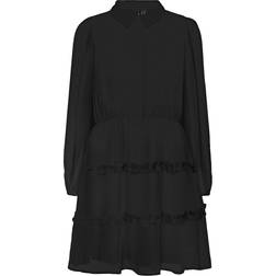 Vero Moda Kaya Short Dress - Black