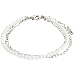 Pilgrim Baker Bracelet 3-in-1 Set - Silver/Pearls