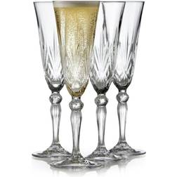 Lyngby Melodia Champagne Glass 16cl 4pcs