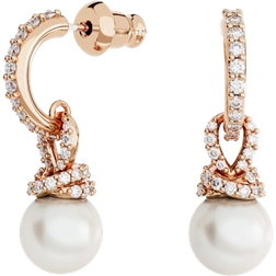 Swarovski Originally Drop Earrings - Gold/Pearls/Transparent