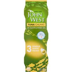 John West Tuna Chunks in Sunflower Oil 3x80g 80g
