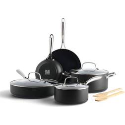 Blue Diamond HD Hard Anodized Cookware Set with lid 10 Parts